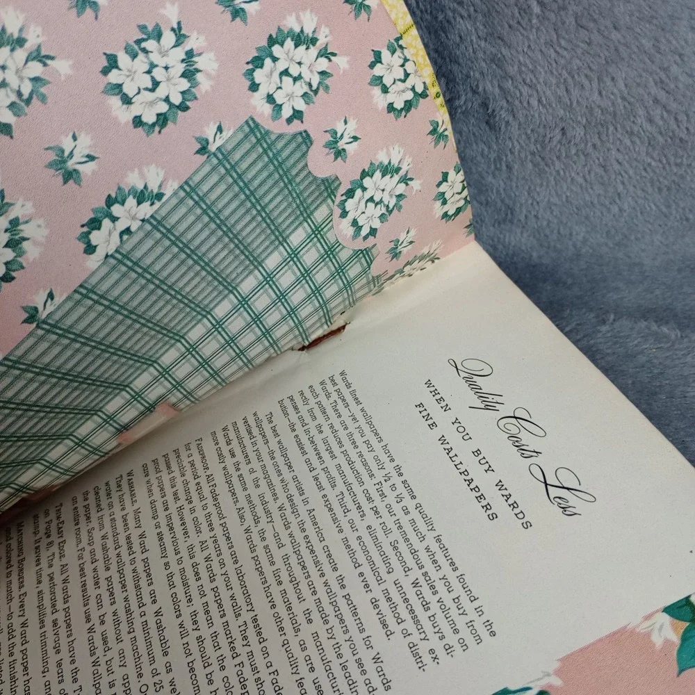 Montgomery‎ Ward Wallpaper Catalog 1949 Retro